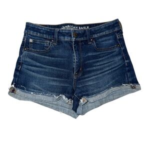 American Eagle Hi-Rise Shortie Denim Shorts Size 6